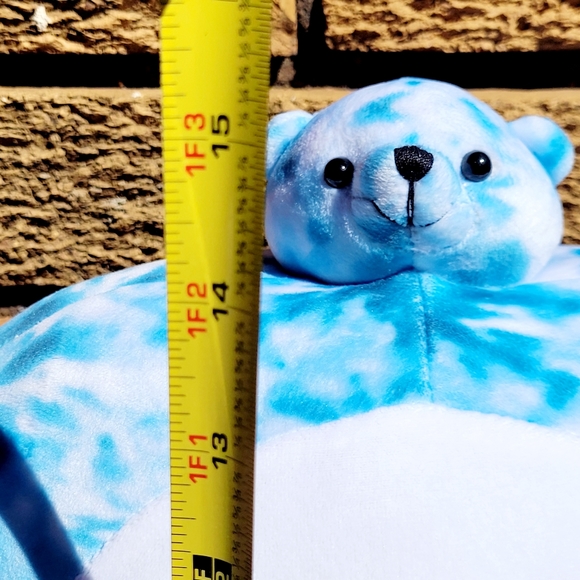 Tiny Headed Kingdom Tiny Head Pip Trip BearTie-Dye Plush 15"  Stuffed Plush. - Picture 8 of 8
